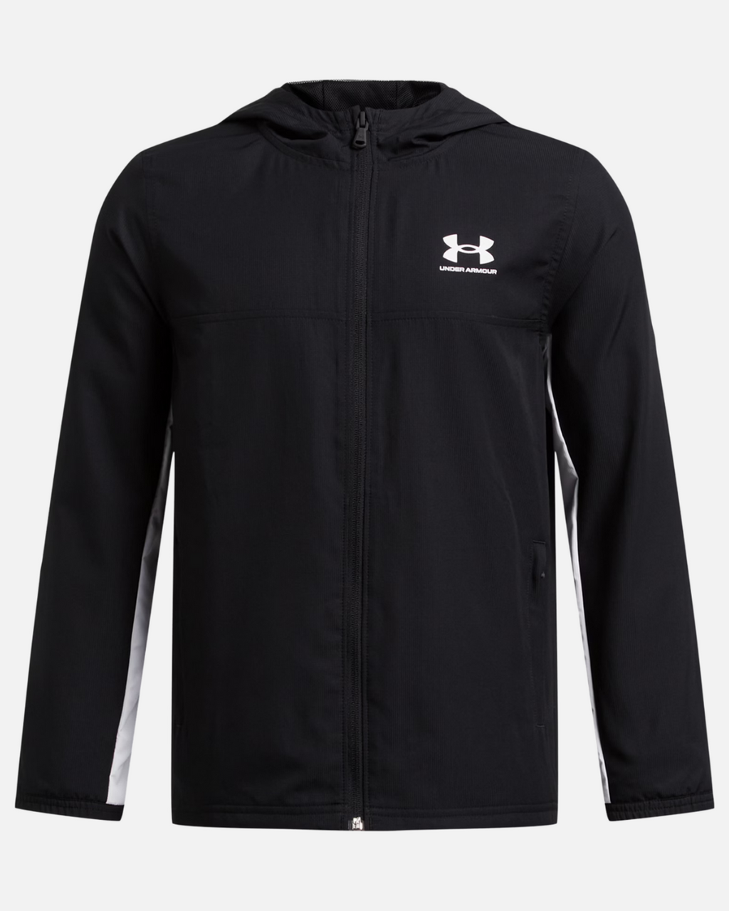 Veste Under Armour Rival Woven Junior - Noir/Blanc