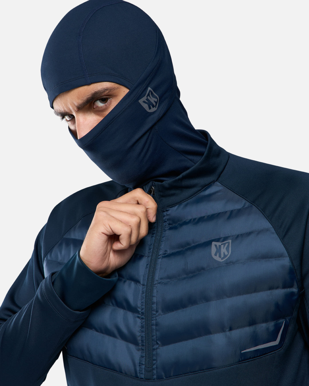 Haut 1/2 Zip FK Rocks Cagoule Intégrée - Marine