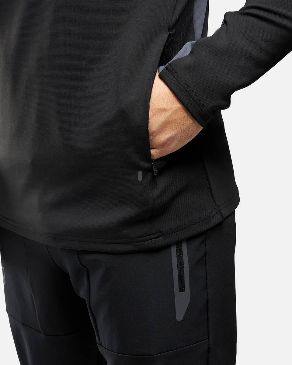 Haut 1/2 Zip FK Rocks II Cagoule Intégrée - Noir/Gris