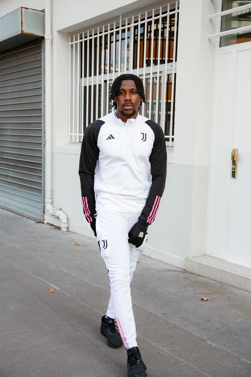 Haut d'entrainement Juventus  - Blanc/Noir/Rose