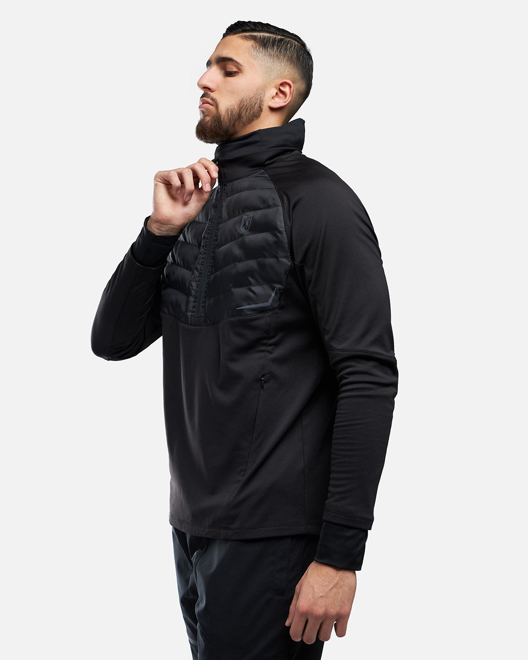 Haut FK Rocks 1/2 Zip Cagoule Intégrée - Noir