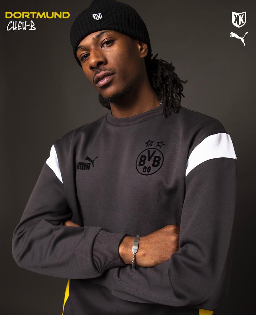 Pantalon d'entrainement Dortmund Archive - Gris/Blanc/Jaune