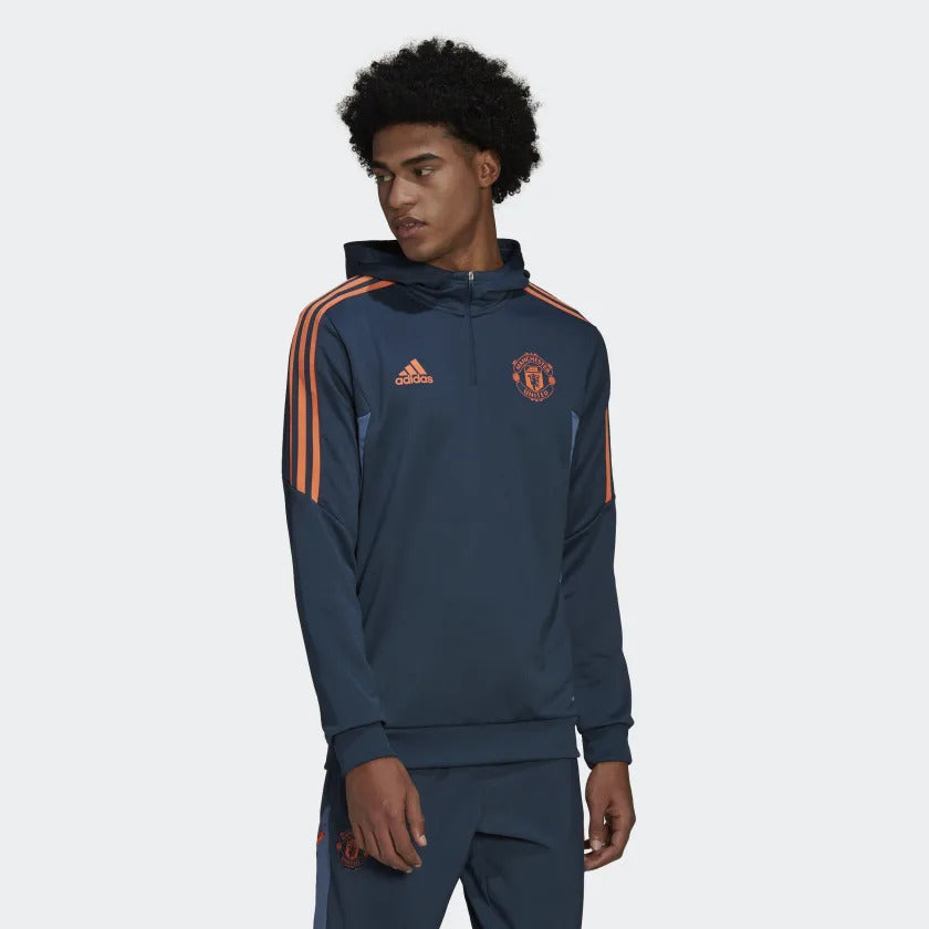 Sweat à capuche Manchester United Condivo - Bleu/Orange