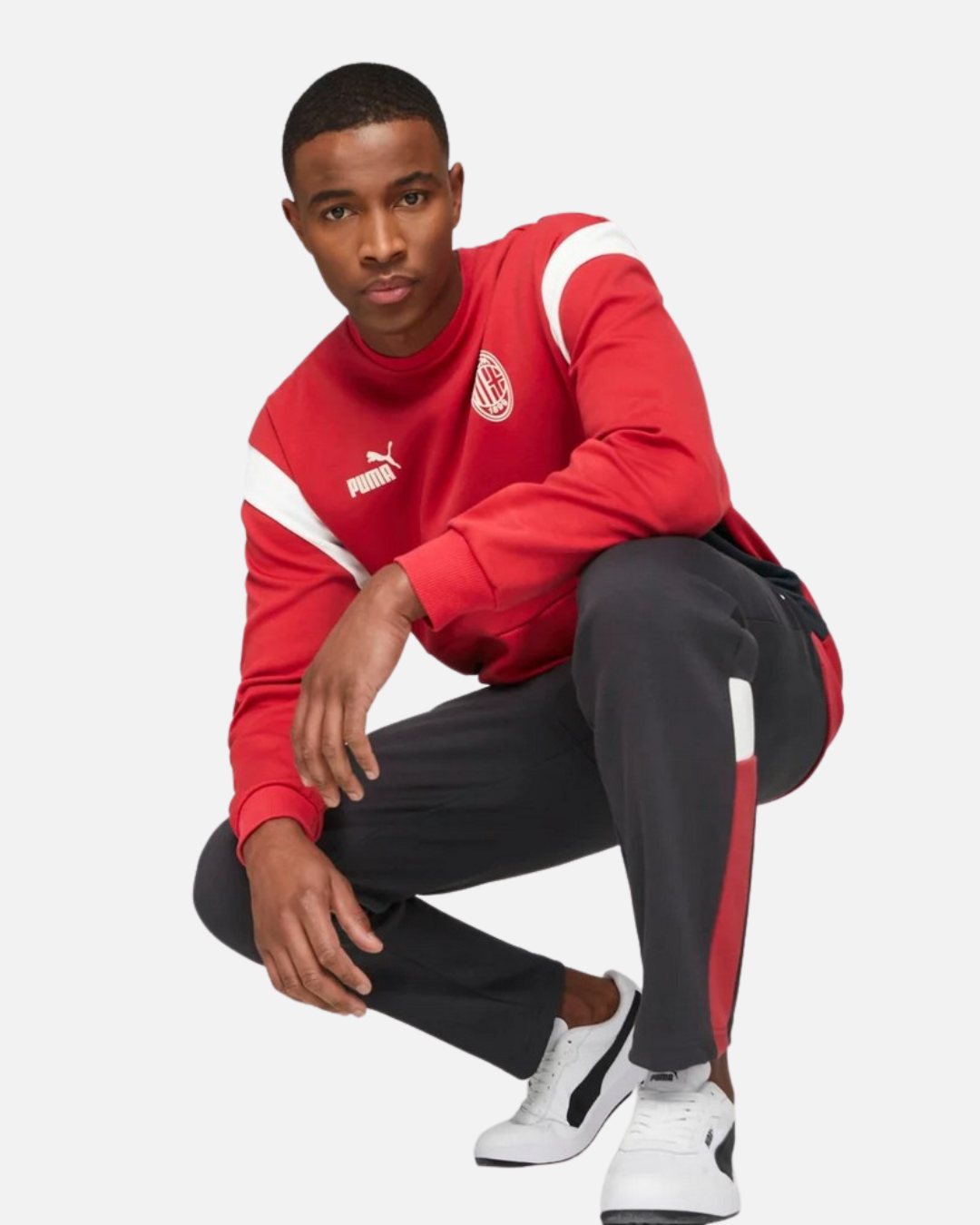 Sweat Milan AC Archive - Rouge/Blanc