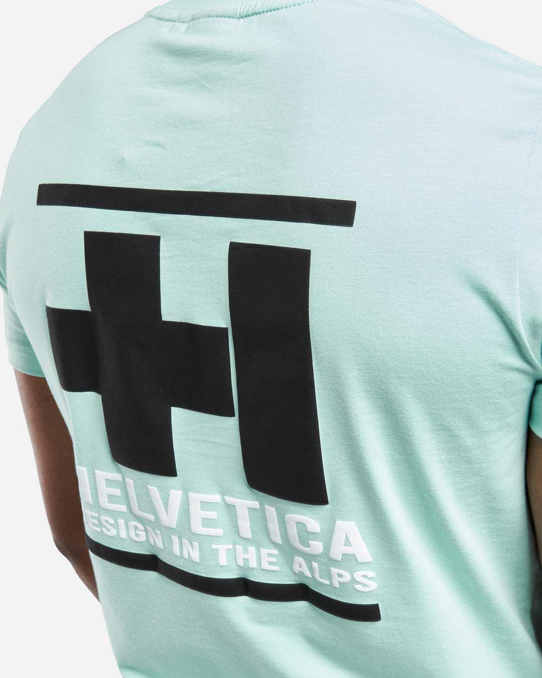 T-shirt Helvetica Williams - Vert