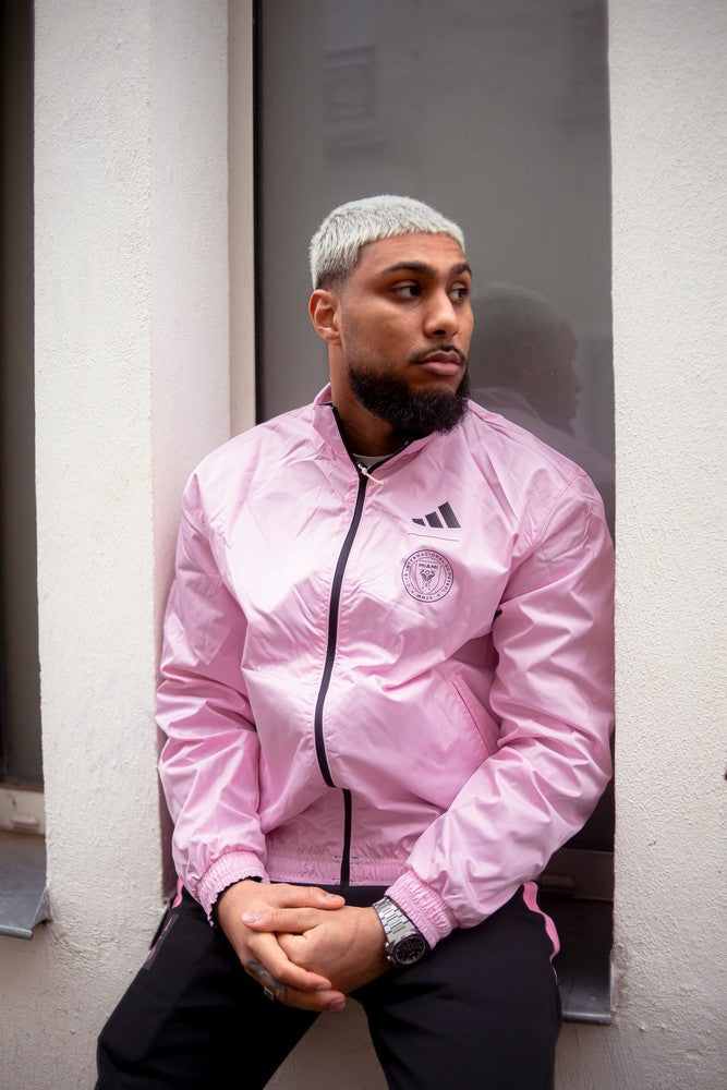 Veste de survêtement Inter Miami Anthem - Noir/Rose