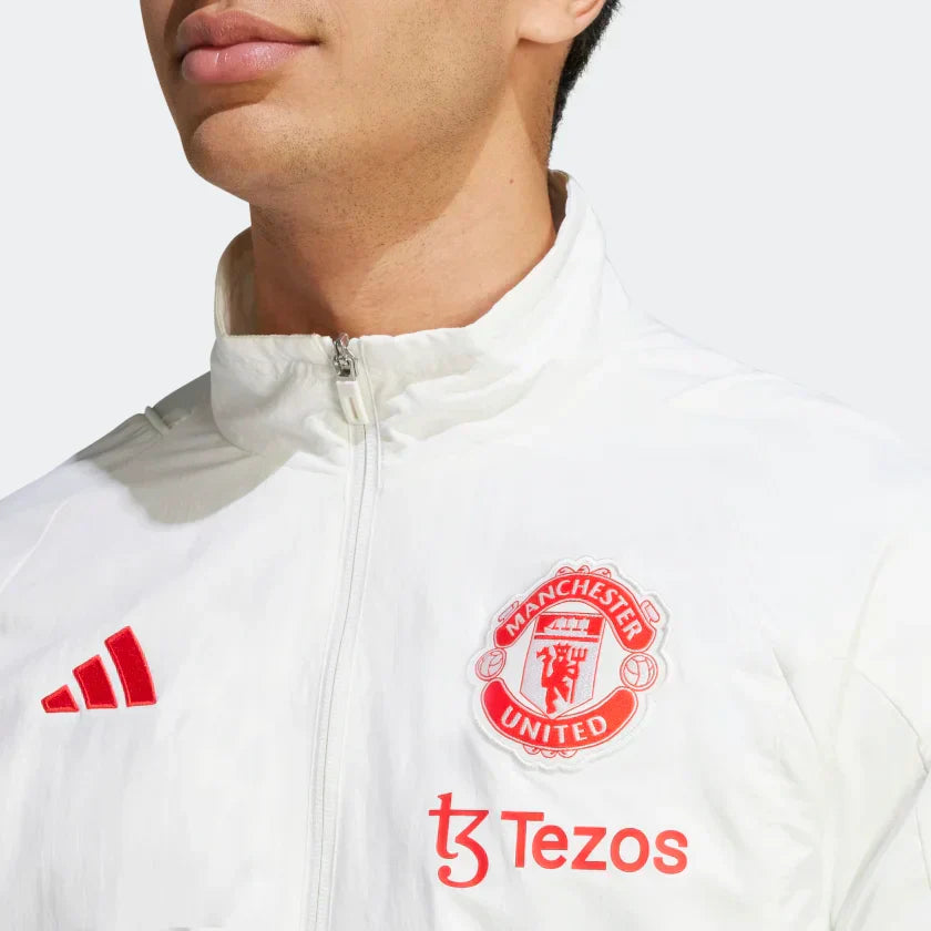Veste de survêtement Manchester United - Blanc/Rouge/Vert