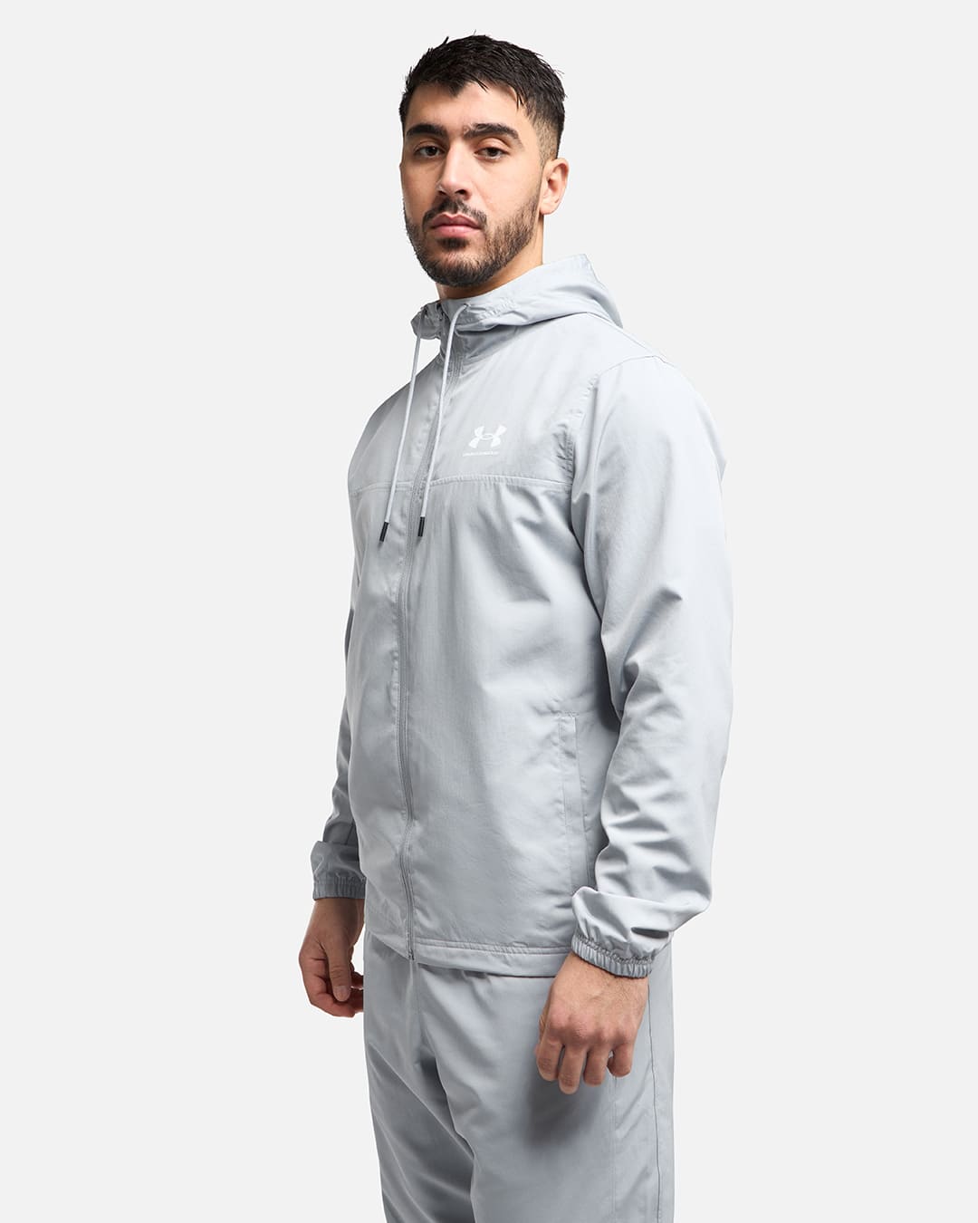Veste Under Armour Running Rival Woven - Gris